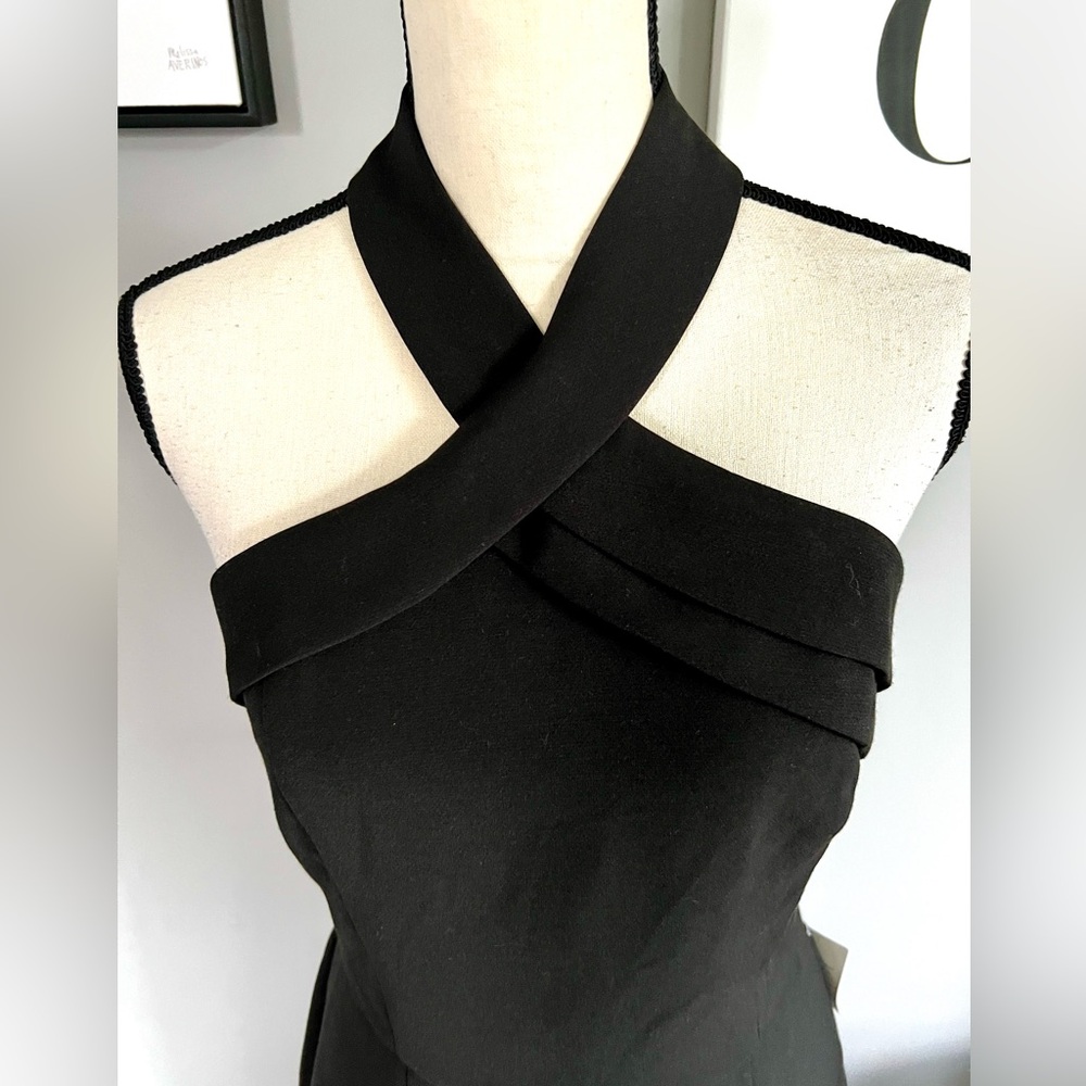 Adelyn Rae Halter Asymmetrical Sheath Dress - Picture 4 of 11
